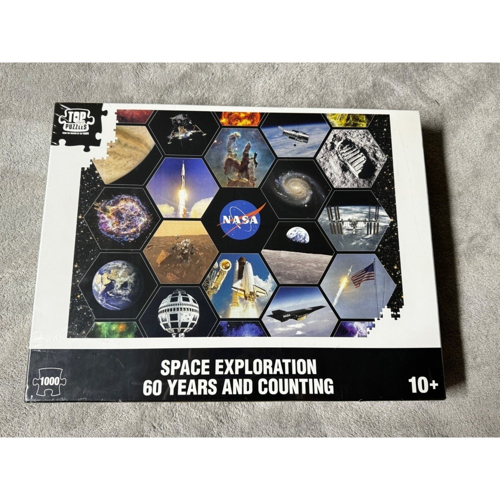 Space‎ Exploration 60 Years & Counting NASA 1000 Piece Puzzle 26" x 19.7" Sealed
